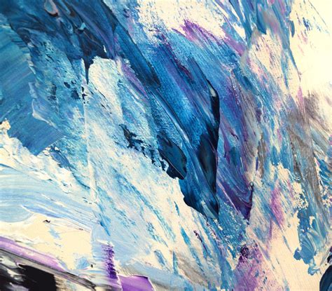 Violet And Blue Abstractionl 1 Large Abstract Painting Art For Sale