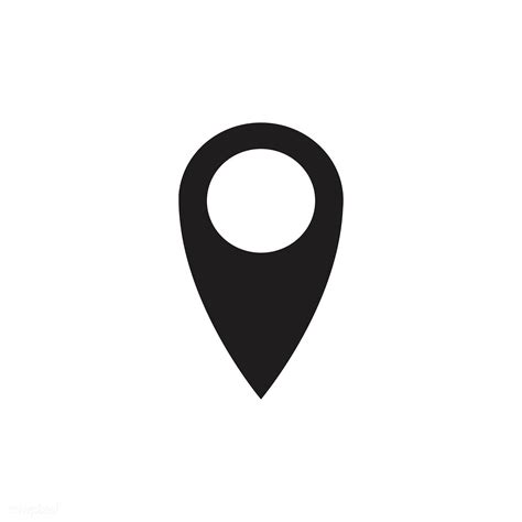 isolated black map pin icon free image by pin map map marker icon