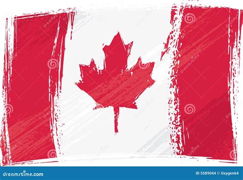 Grunge Canada Flag Vector Illustration 5589044