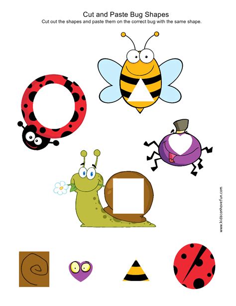 Preschool Color Cut And Paste Worksheets 347571 Worksheets Samples