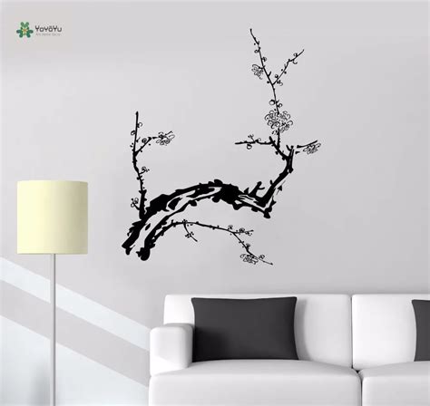 Yoyoyu Vinyl Wall Decal Plum Branches Forked Classical Chinese Style