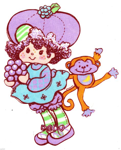 Vintage Strawberry Shortcake Characters Cartoon Clip Art Library