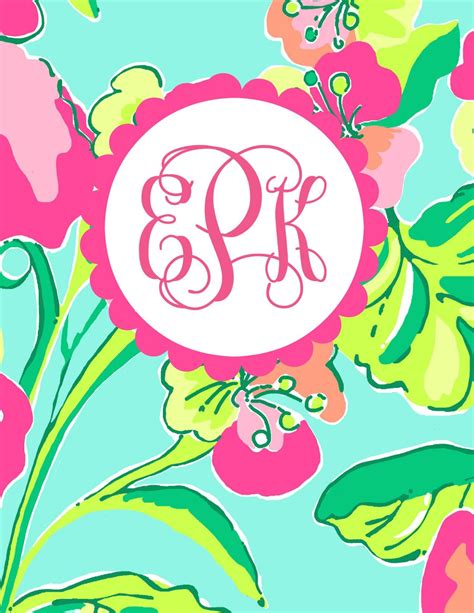 Free Preppy Lilly Pulitzer Binder Covers Printables For School