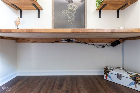 To install your shelf you would install a 1x2 or 1x3 to the face of the wall directly on the drywall in the place where you. DIY Floating Desk - The Navage Patch