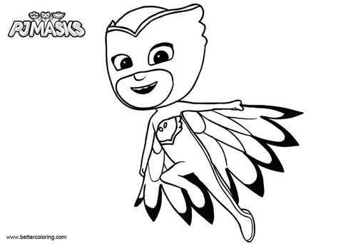 Pj Masks Coloring Pages Night Ninja Free Printable Coloring Pages