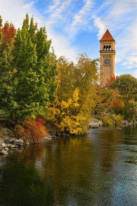 Clocktower In Fall Photograph By Paul Derocker Fine Art America
