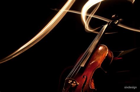 Light Painting Violin By Sixdesign Redbubble