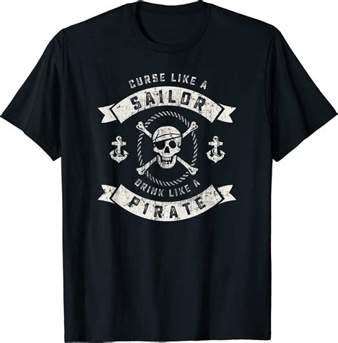 Pirate Day Funny Vintage T Shirt Uk Fashion