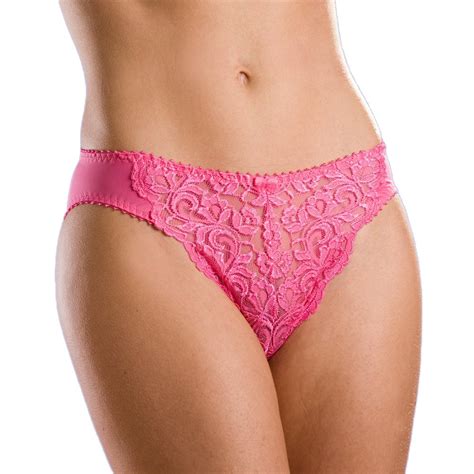 womens ladies pink sensual sheer lace underwear briefs