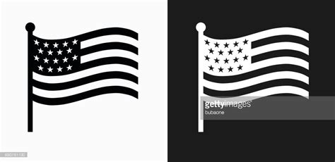Vector American Flag Black And White At Getdrawings Free