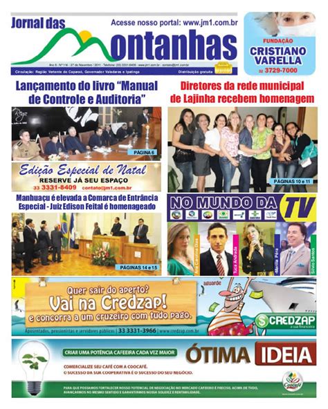 Edição 114 27 de novembro de 2011 JM1 Jornal das Montanhas