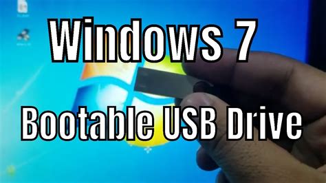 How To Create Bootable Usb Windows 7 Youtube