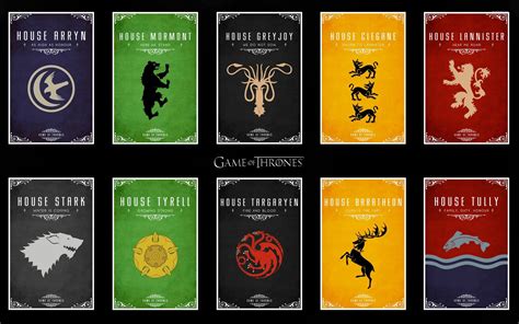 Game Of Thrones House Crests Wallpaper Tv Show Wallpapers 24178