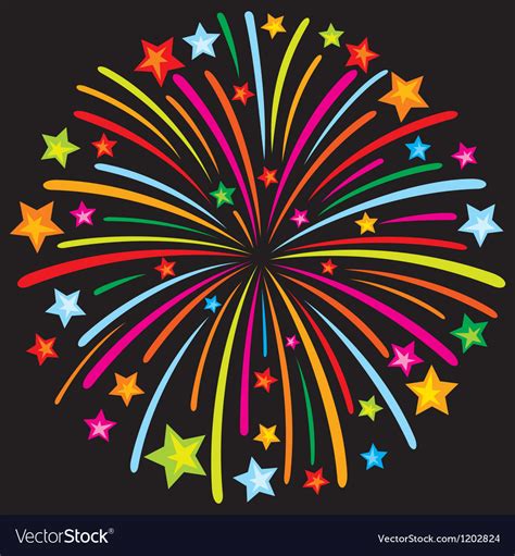 Firework Royalty Free Vector Image Vectorstock