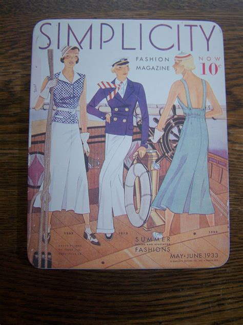 Simplicity Fashion Magazine May June 1933 Featuring Simplicity 1207