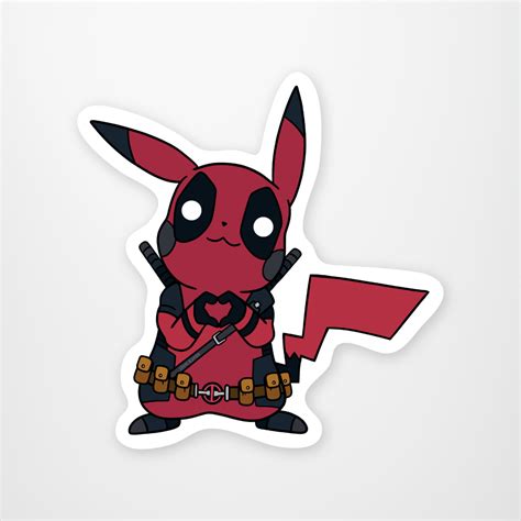 Play with friends or solo across a variety of game modes in under three minutes. Deadpool Pikachu - StickerYou Store