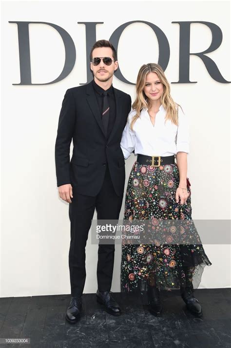 Christopher Charles Wood And Melissa Benoist Attend The Christian Dior Show As Part Of The Paris