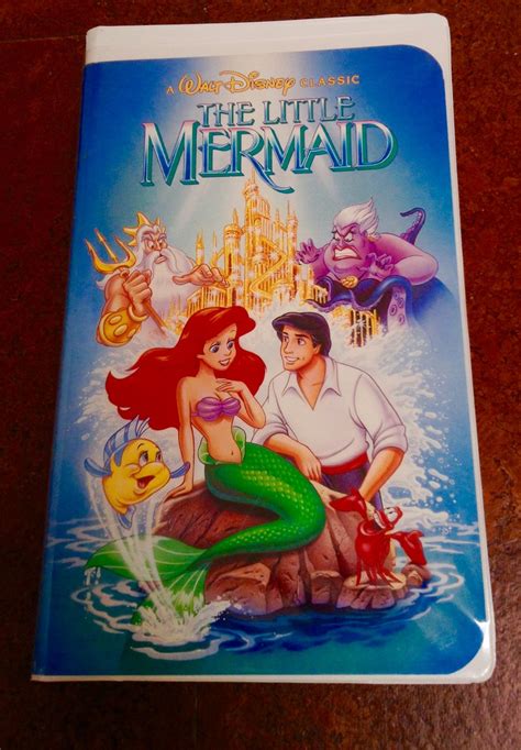 Walt Disney The Little Mermaid Vhs Black Diamond Classic Banned Cover