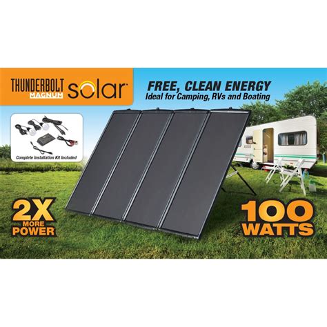 Complete kit 100 w watt 100w solar panel + 1500w inverter 12v rv boat off grid. 100 Watt Solar Panel Kit