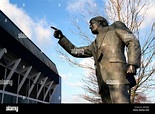 Statue of Sir Bobby Robson famous ex manager of Ipswich Town Football ...