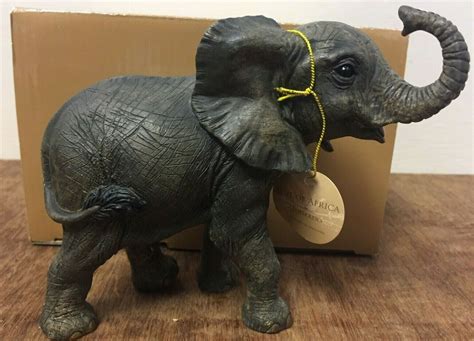 Out Of Africa Small Standing Elephant Ornament Figurine By Leonardo