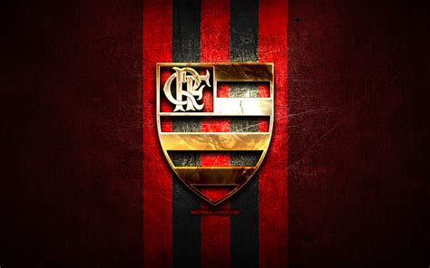 Download Imagens Flamengo Fc Ouro Logotipo Serie A Vermelho De Metal