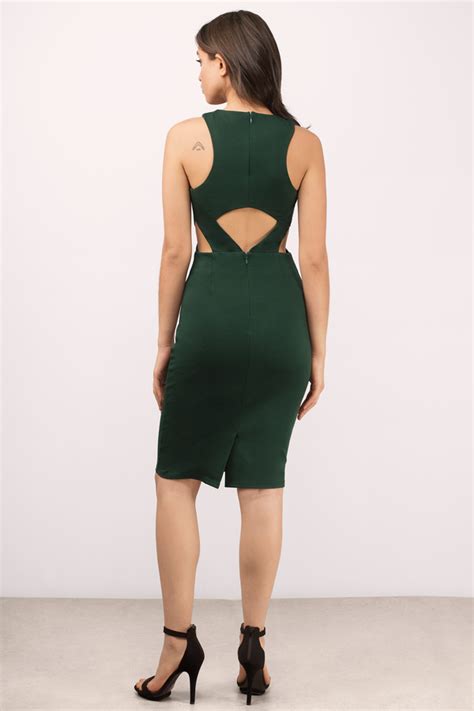 Sexy Green Dress Strappy Dress Cross Over Dress Bodycon Dress