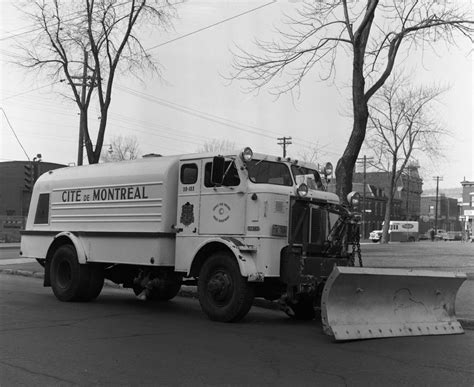 City Of Montreal Sicard Snowplow Early 70s Vintage Trucks Cool
