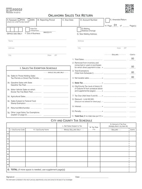 2012 Form Ok Sts 20002 A Fill Online Printable Fillable Blank