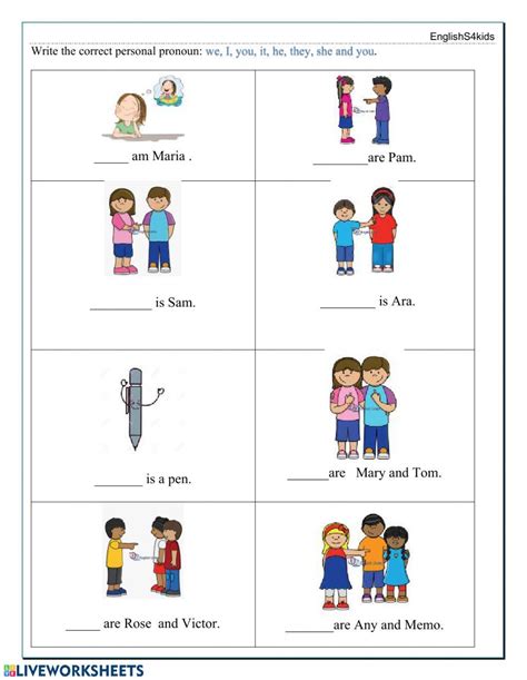 Personal Pronouns Online And Pdf Worksheet By Superenglishland Free
