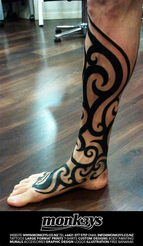 Calves Sleeve Tribal Foot Tattoos Half Sleeve Tribal Tattoos Tribal