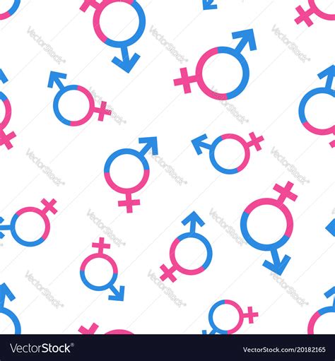 gender equal seamless pattern background business vector image