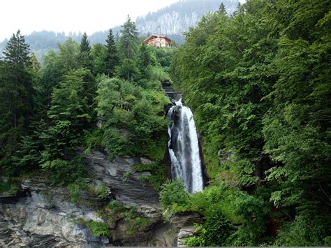 Reichenbach Falls Meirigen Switzerland With Map Photos