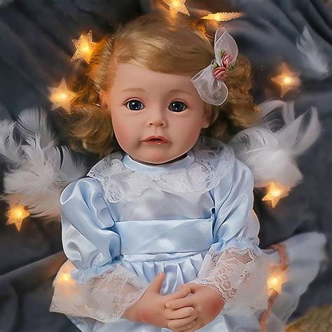 50cm Reborn Toddler Girl Princess Sue Sue Full Body Vinyl 3d Painting