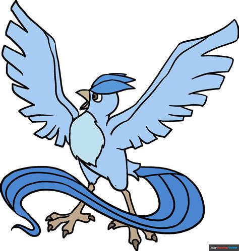 How To Draw Articuno Pokémon Really Easy Drawing Tutorial