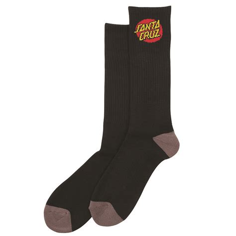 Socks Santa Cruz Green Dot Black 2 Pack