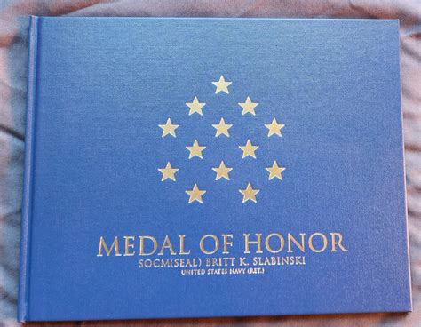 DEVGRU SOCM SEAL Britt Slabinski Medal Of Honor Commemorative Book EBay