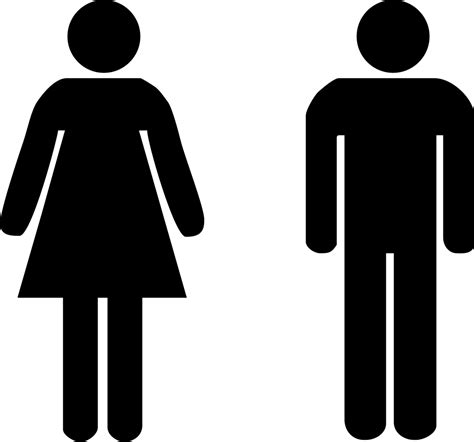 Male And Female Toilet Signs Stickers Standard Door Decals Wall
