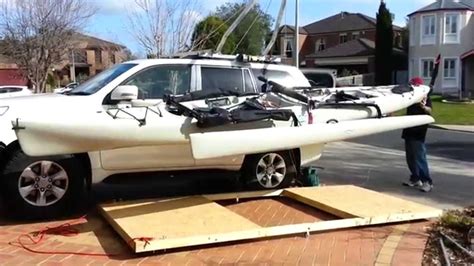 Kayak Hobie Tandem Island Hoist Car Roof To Garage Ceiling In Under 8