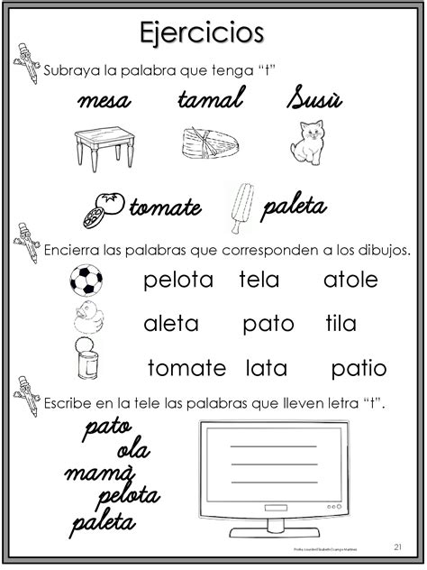 Ejercicios De Lecto Escritura Para Preescolar Y Primaria Imagenes Educativas