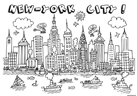 New York City Coloring Coloring Pages