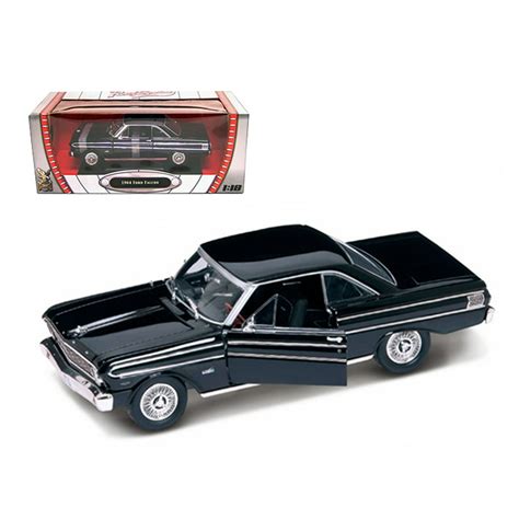 1964 Ford Falcon Diecast Car Model 118 Black Die Cast Car By Road Signature