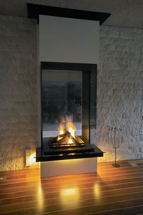 Double Sided Fireplace Cheminée Double Faces Bloch Design