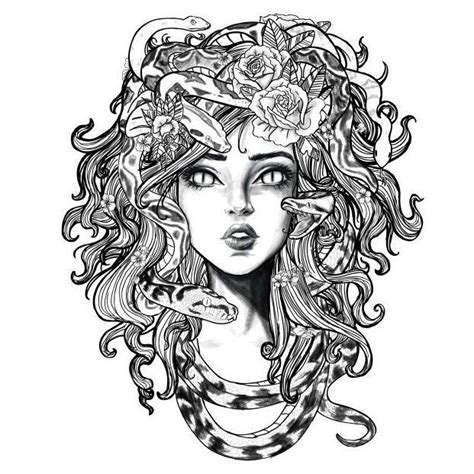 Cool Medusa Drawing She Can Open Her Mouth Super Wide Making Her