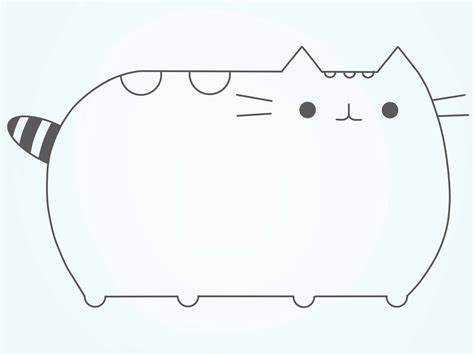 How To Draw Pusheen The Cat 9 Steps With Pictures Wikihow