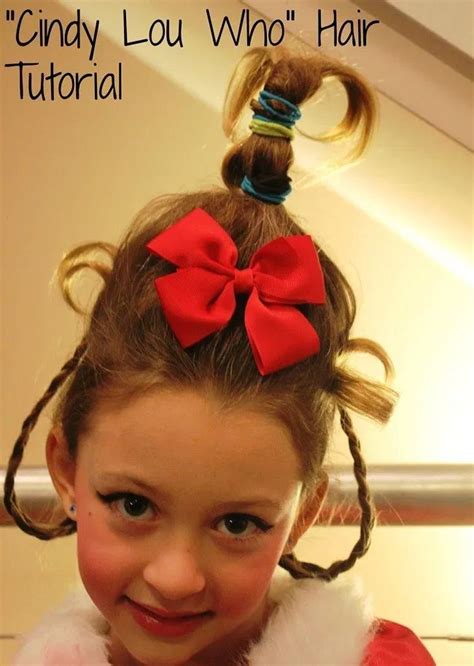 Cindy Lou Who Hairstyle Tutorial Cindy Lou Who Hair Whoville Hair