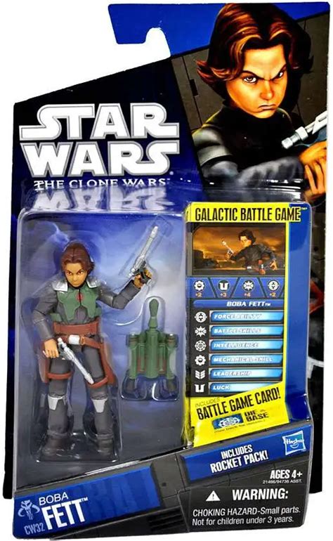 Star Wars Clone Wars 2010 Boba Fett 375 Action Figure Cw32 Hasbro Toywiz