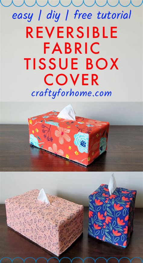 easy diy fabric tissue box cover tutorial crafty for home