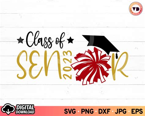 Cheer Senior Night Svg 2023 Cheer Senior Svg Class Of 2023 Etsy