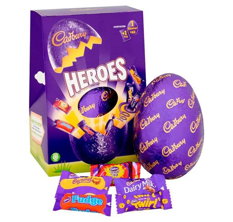 tsc ca cadbury uk heroes large easter egg and chocolate assortment 236 g